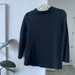 Amour Vert Mock-Neck Top with button details